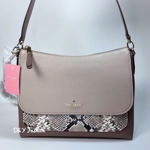 Kate Spade Melody Mixed Material Flap Shoulder bag